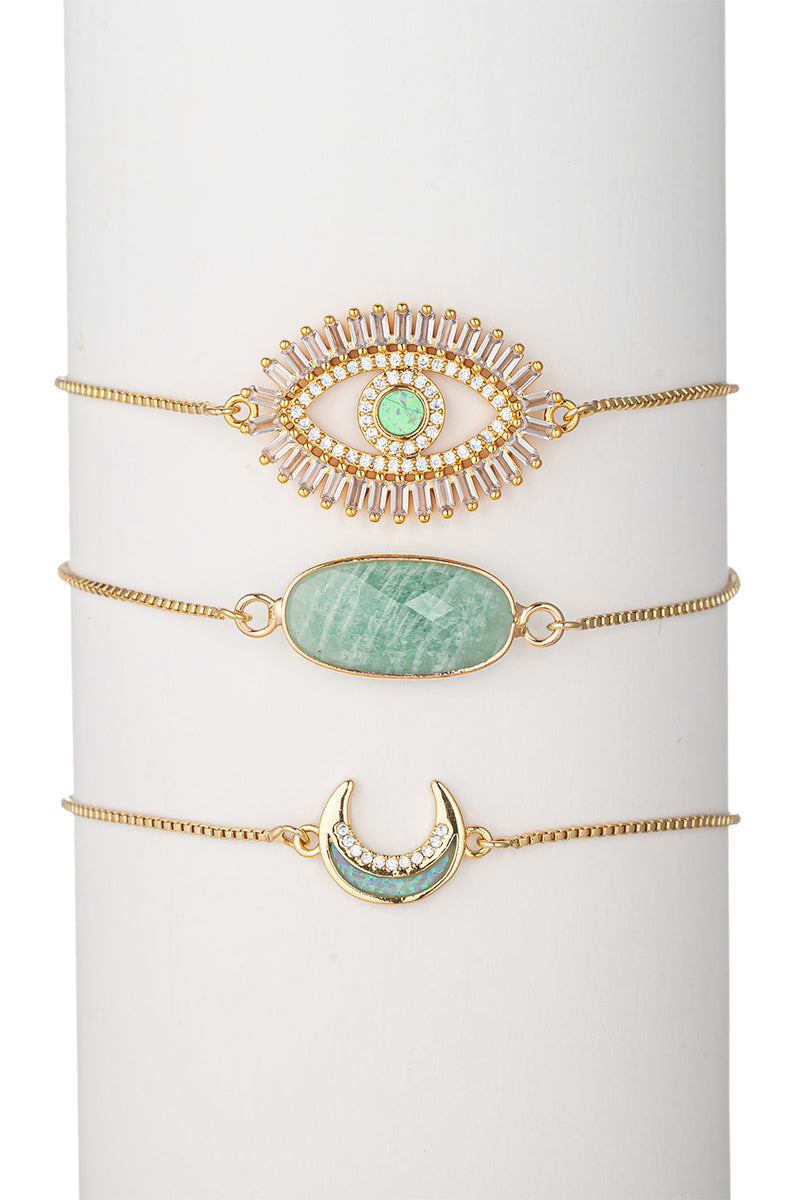 Jules 3 Piece Bolo Bracelet Set