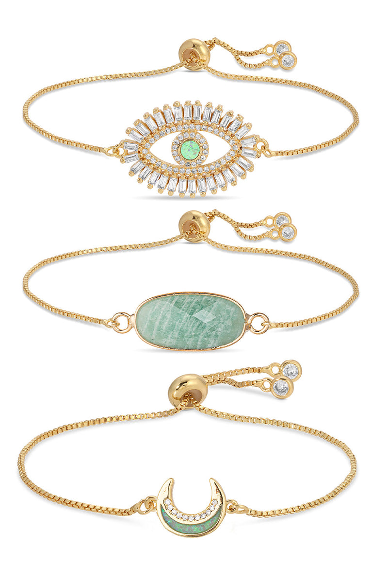 Jules 3-Piece Bolo Bracelet Set