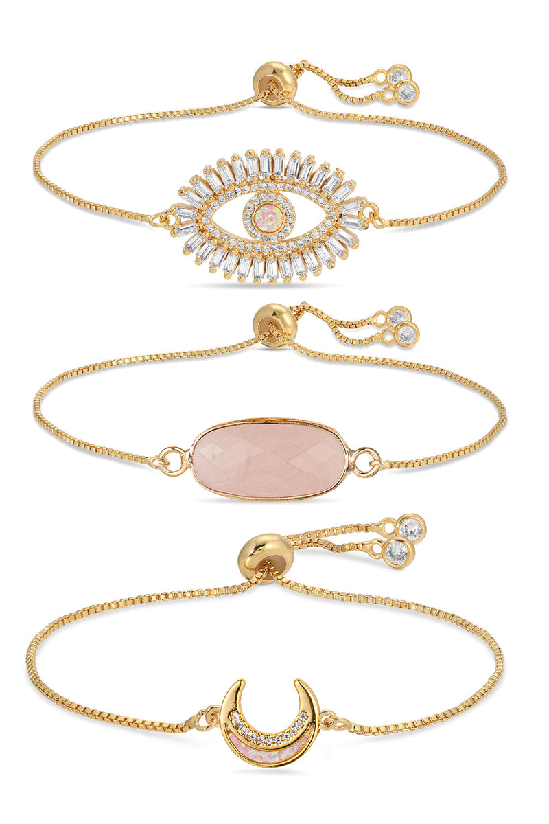 Jules 3-Piece Bolo Bracelet Set