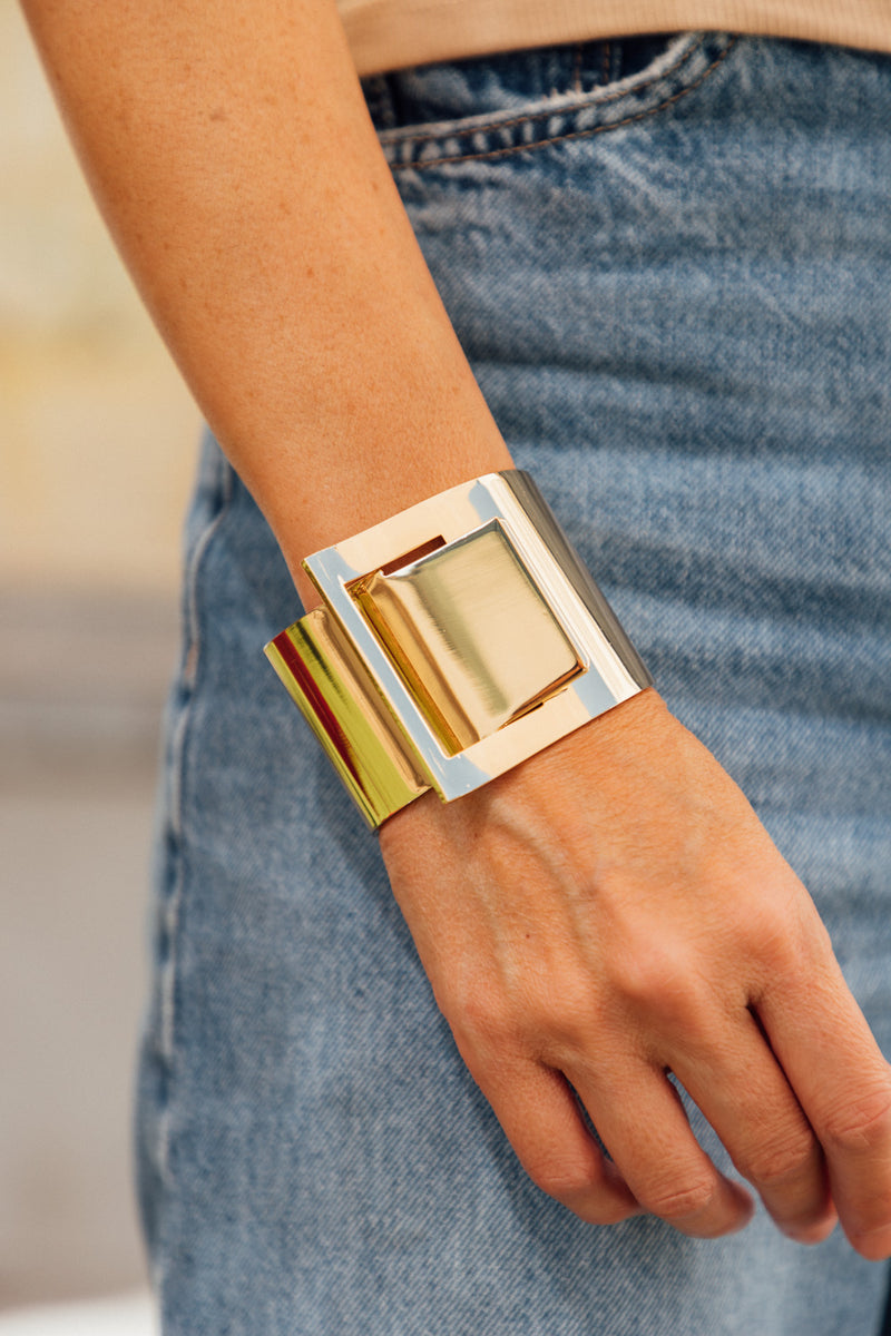 Lara Buckle Cuff Bracelet