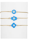 Zendaya Blue Opal 3 Piece Bracelet Set