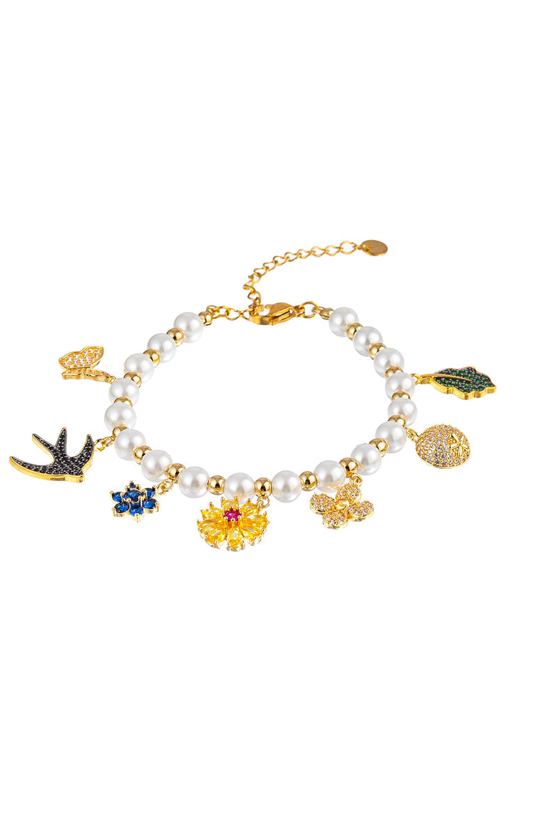 Anna CZ Charm Bracelet