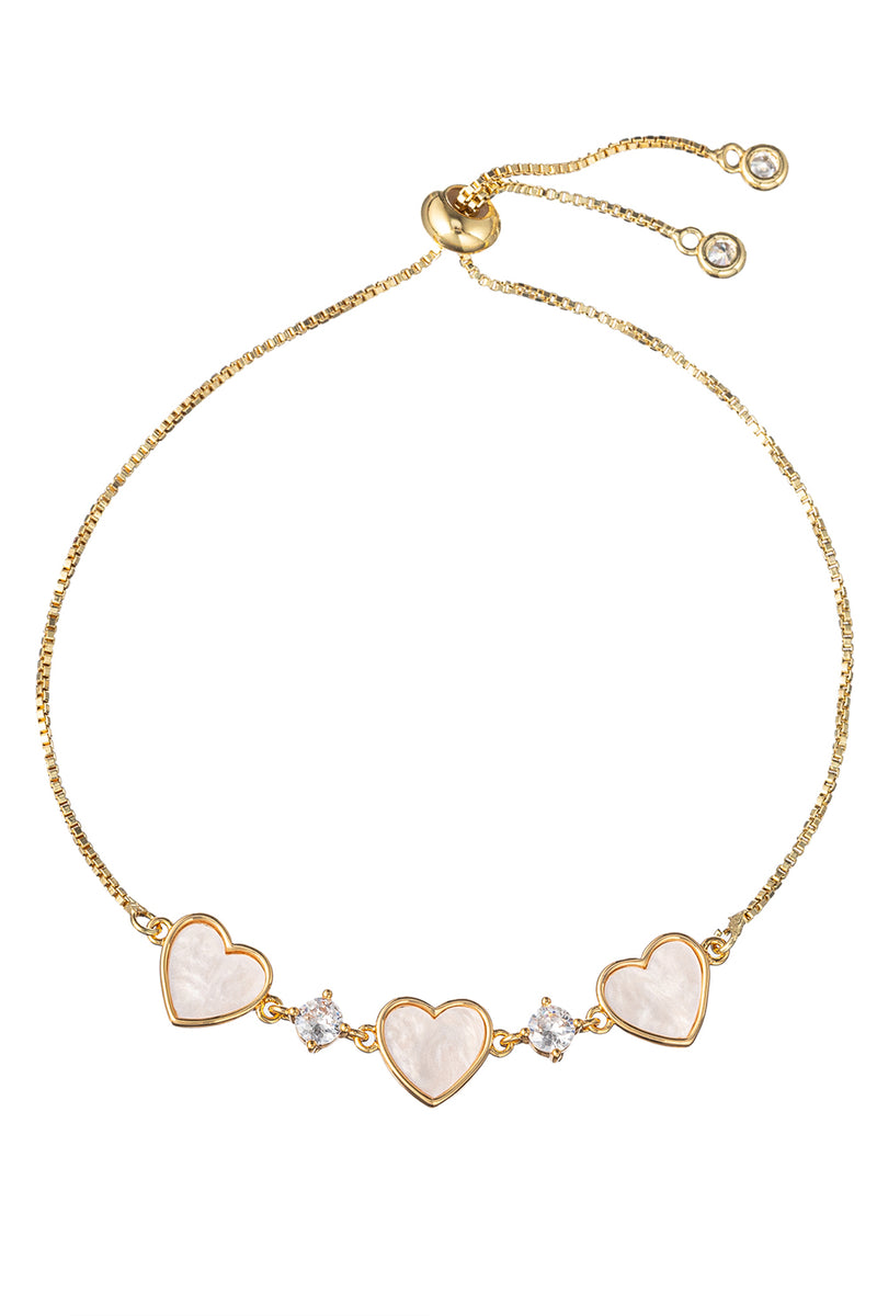 Juliette 3-Piece Heart Bolo Bracelet Set