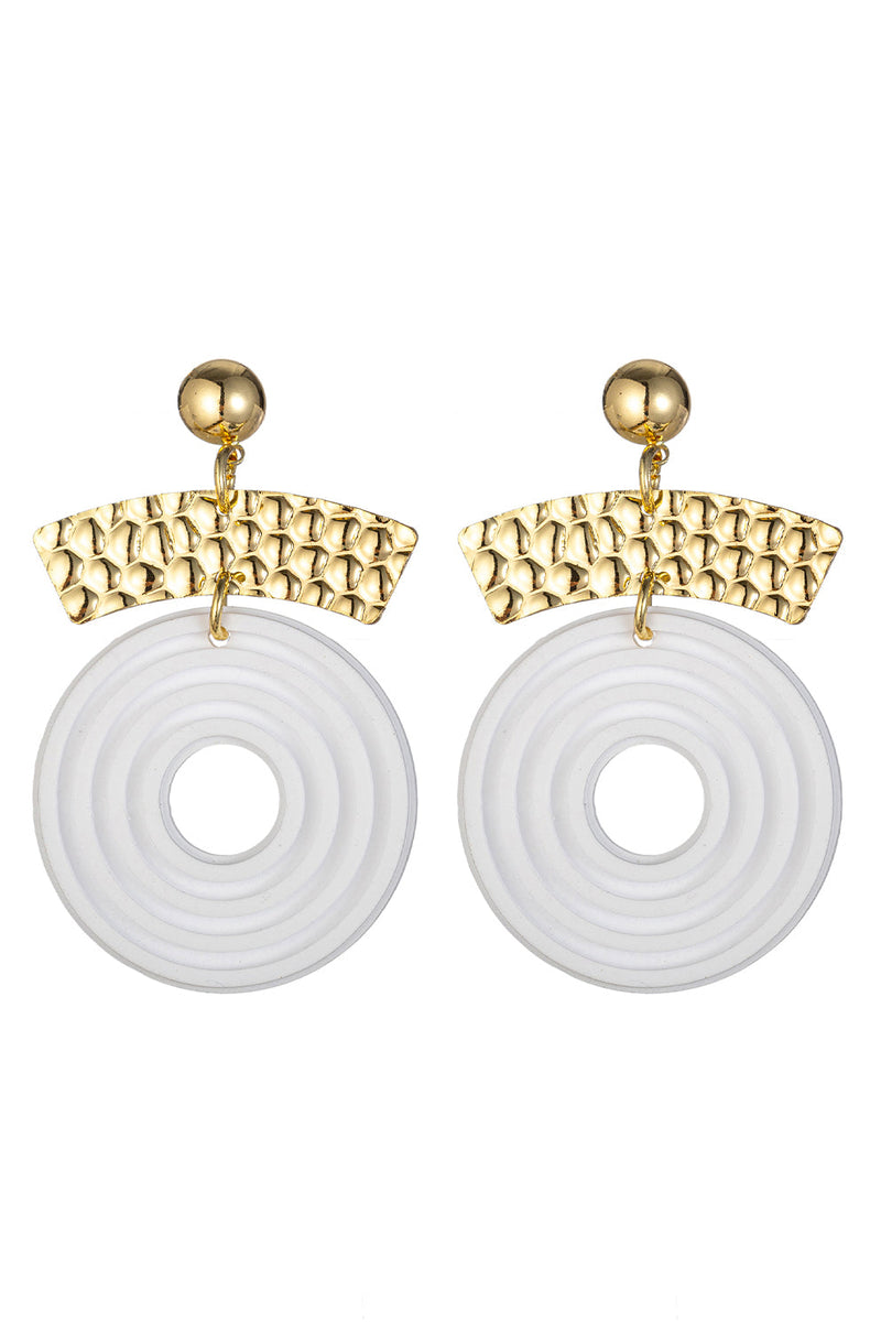 Adele White Dangle Earrings