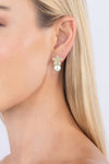 Mya Star Flower CZ Earrings