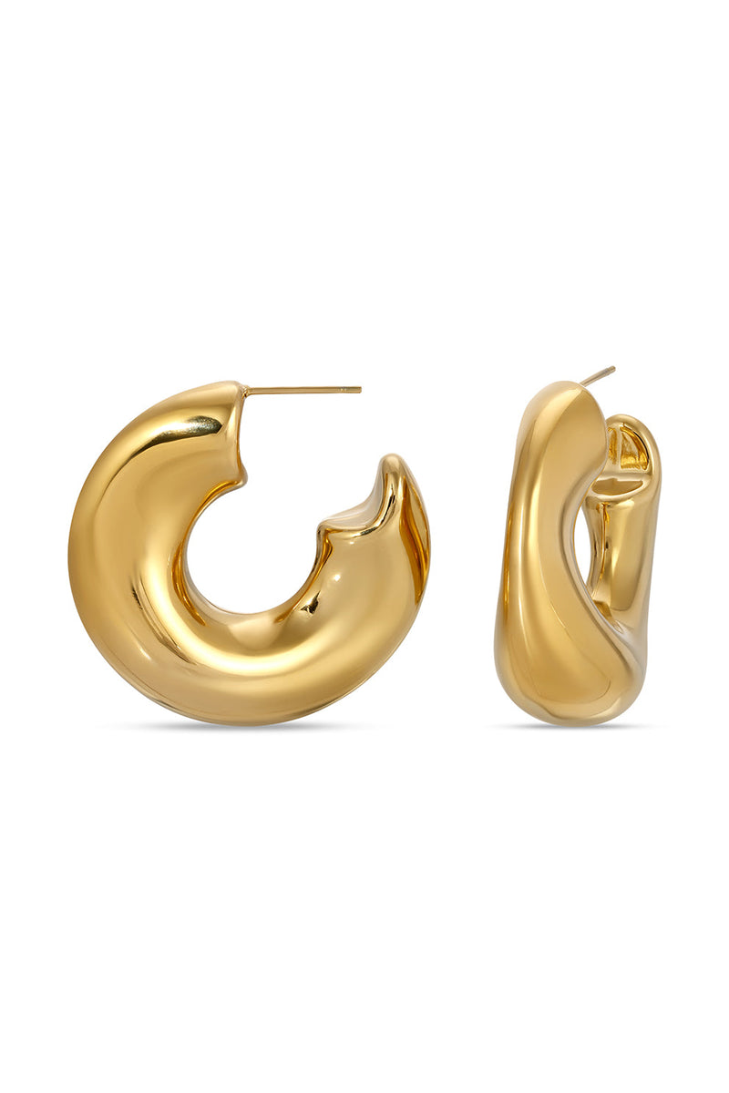 Gianna Bean Loop Earrings