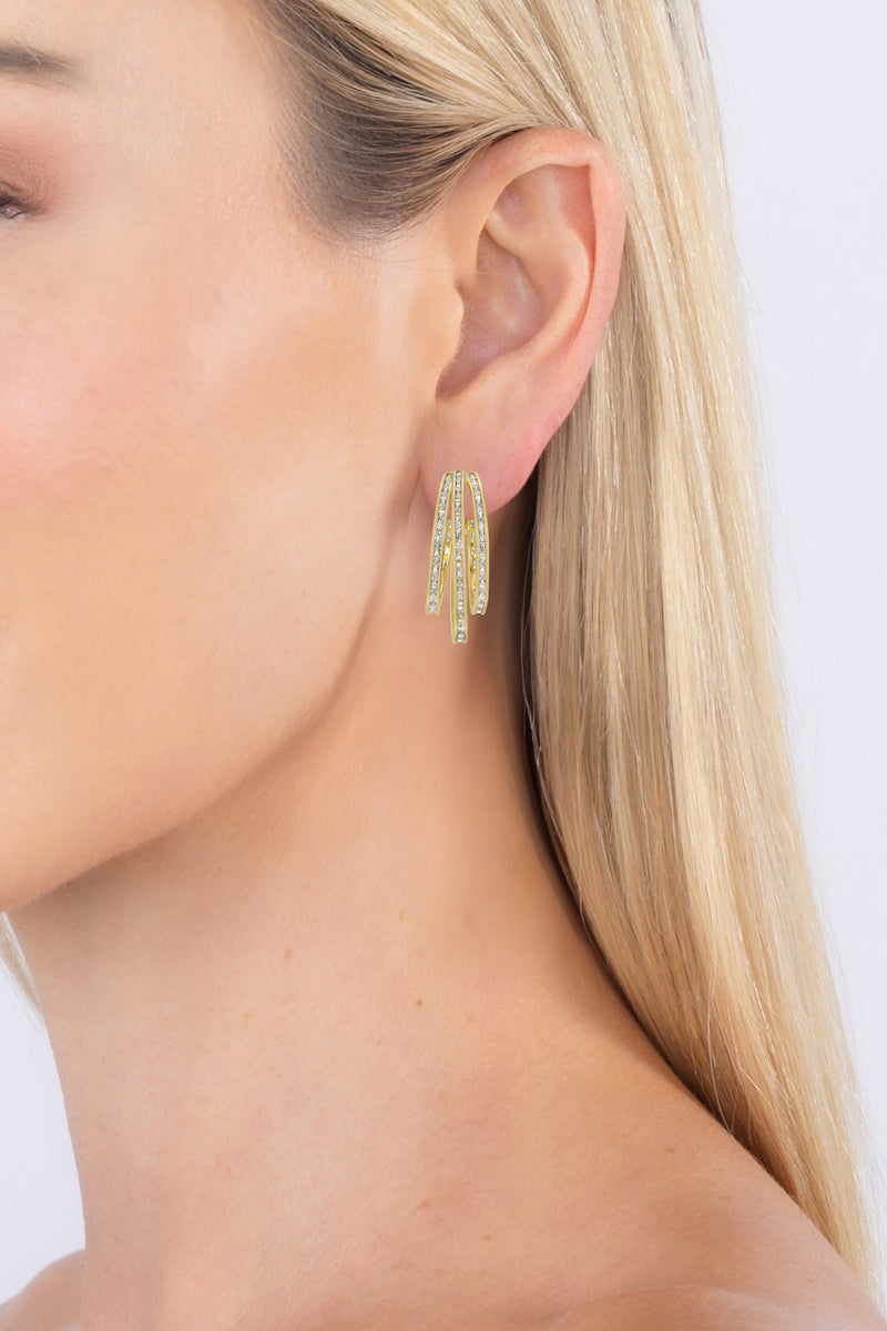 Olivia CZ Hoop Earrings