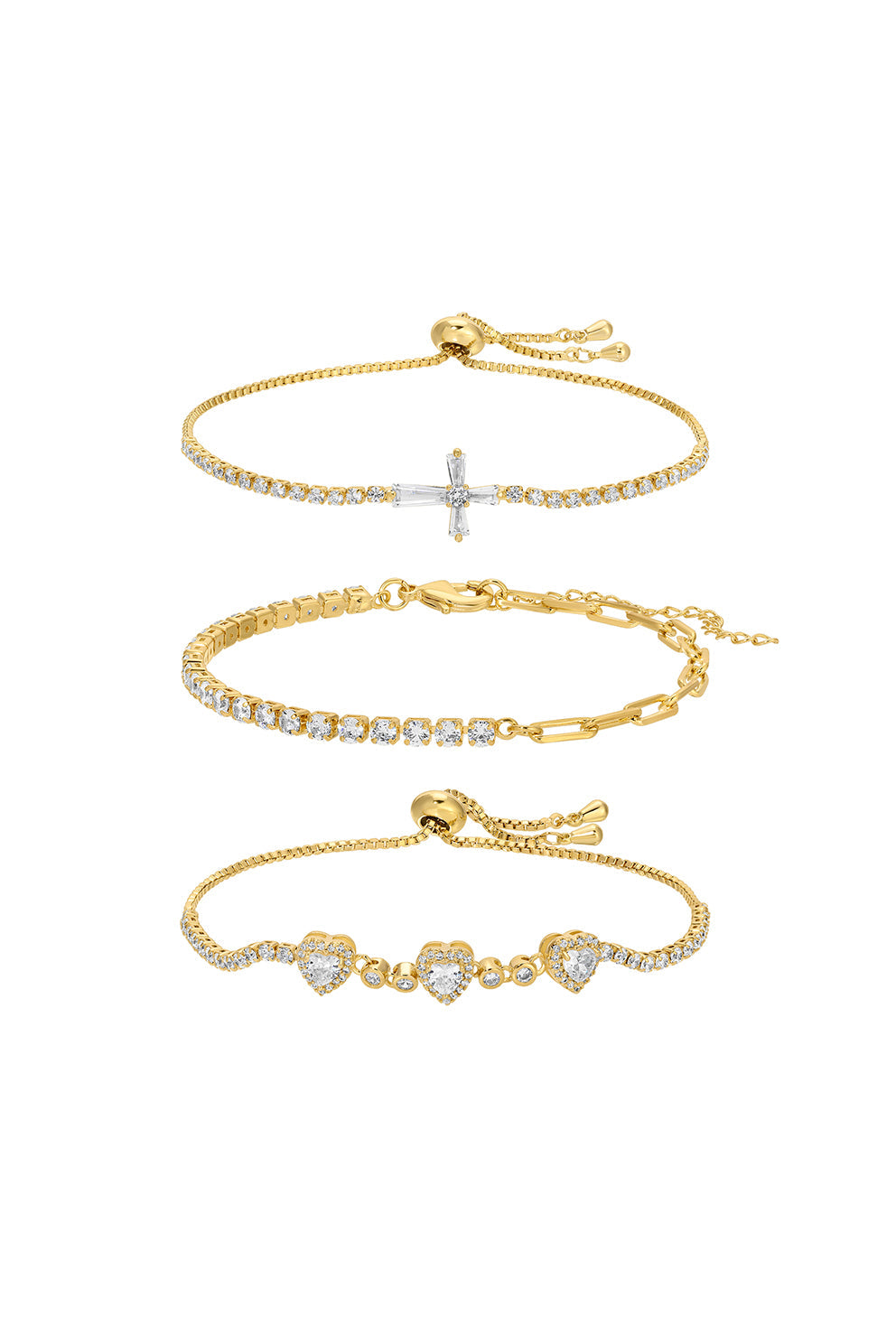 Mary CZ Bracelet Set