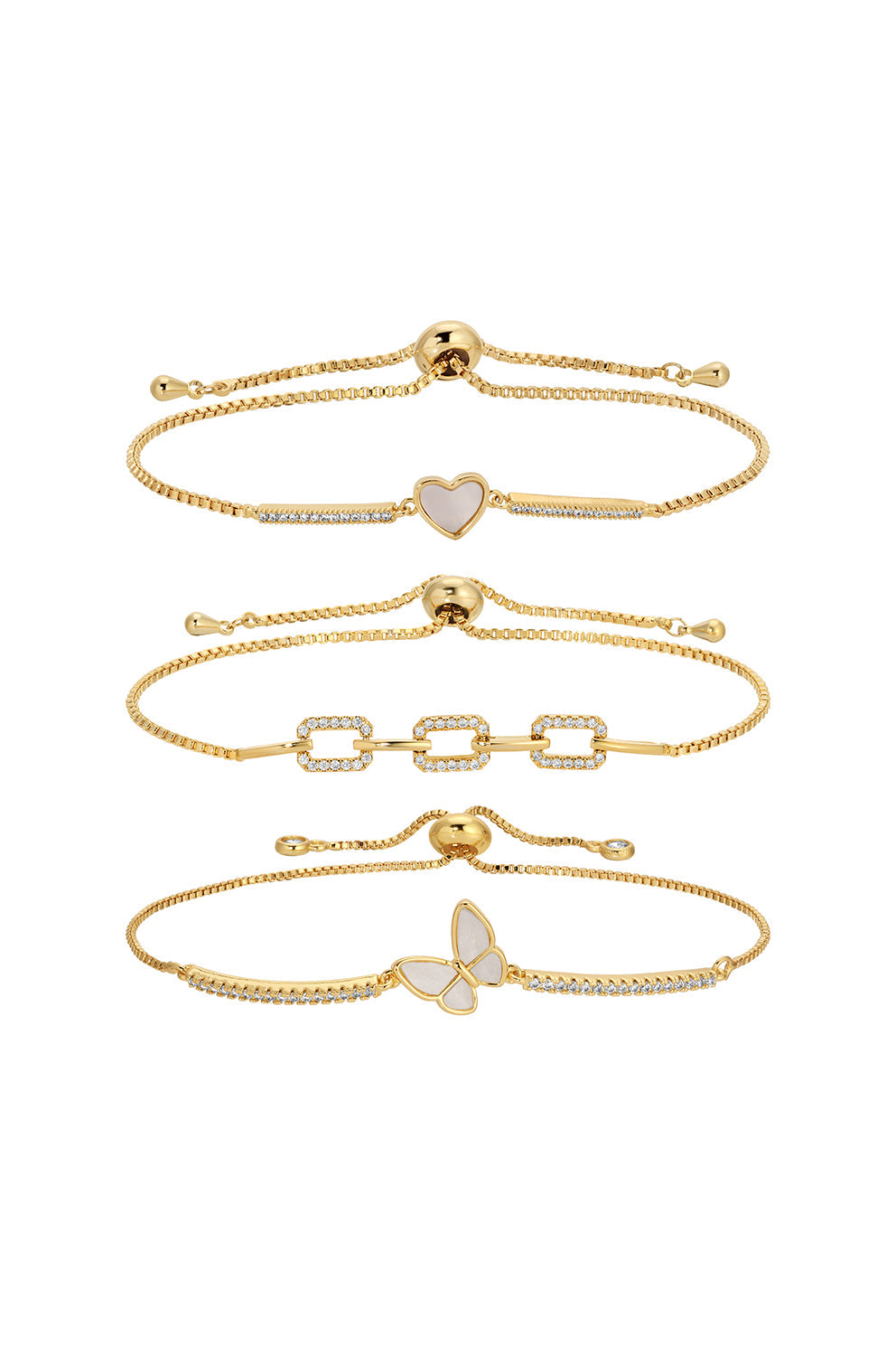 Chloe CZ Bracelet Set