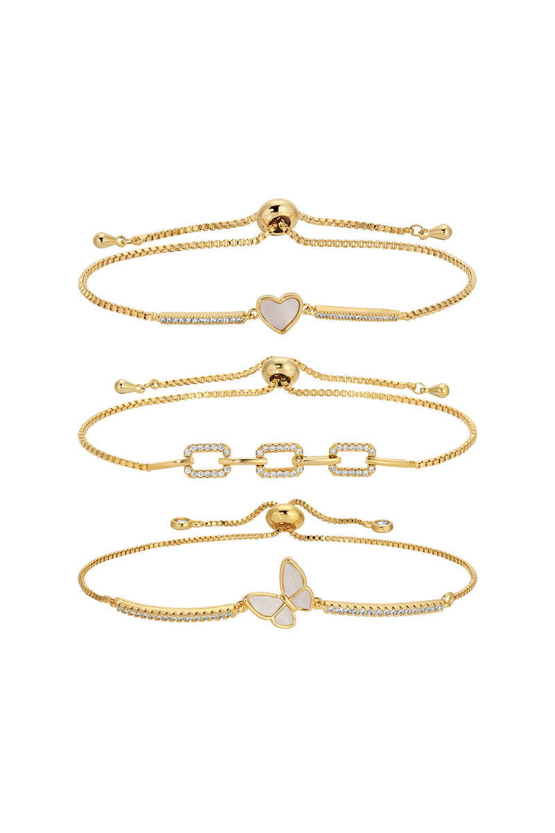 Chloe CZ Bracelet Set