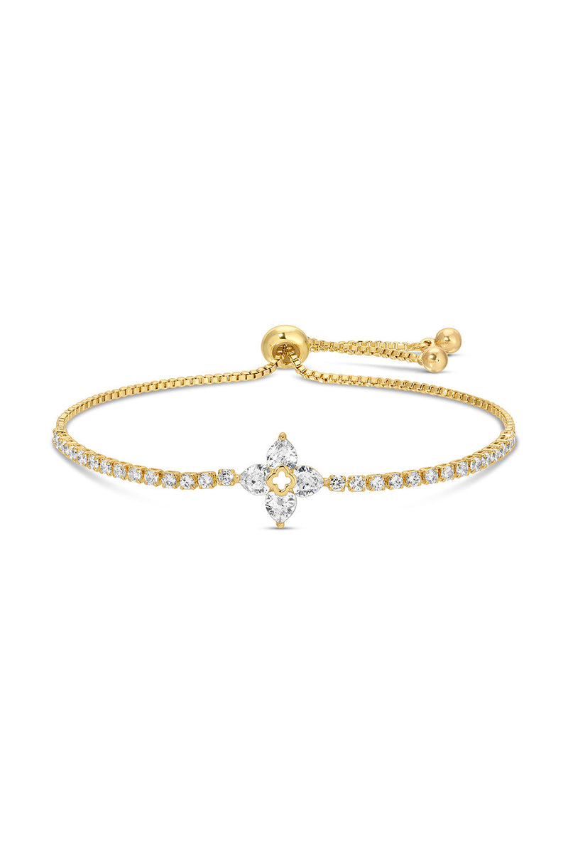 Cross CZ Bolo Bracelet Set