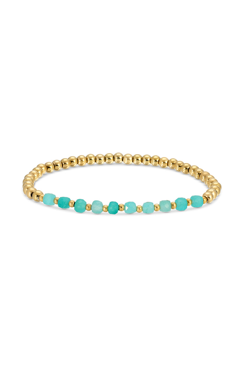 Teal Heart Bracelet Set