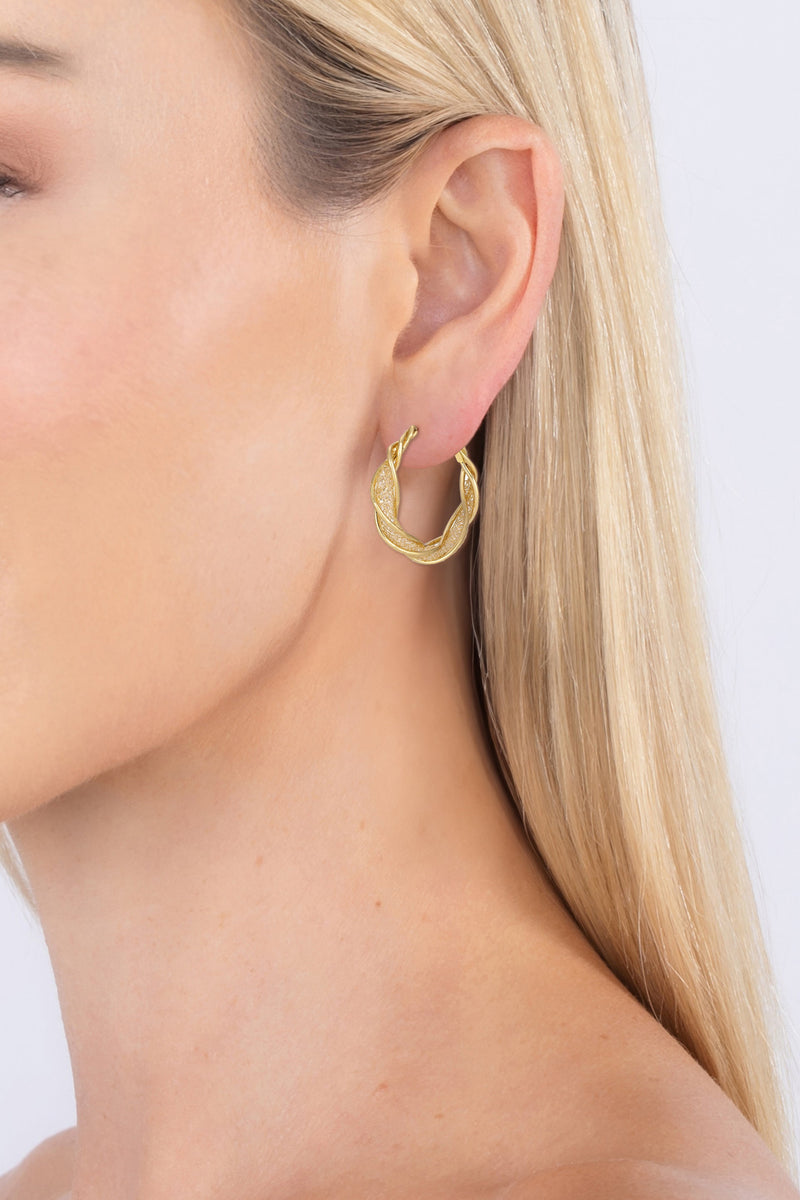 Luna Twist Loop Earring