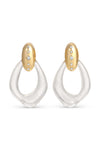 Adalee Clear Acrylic Earring Drop