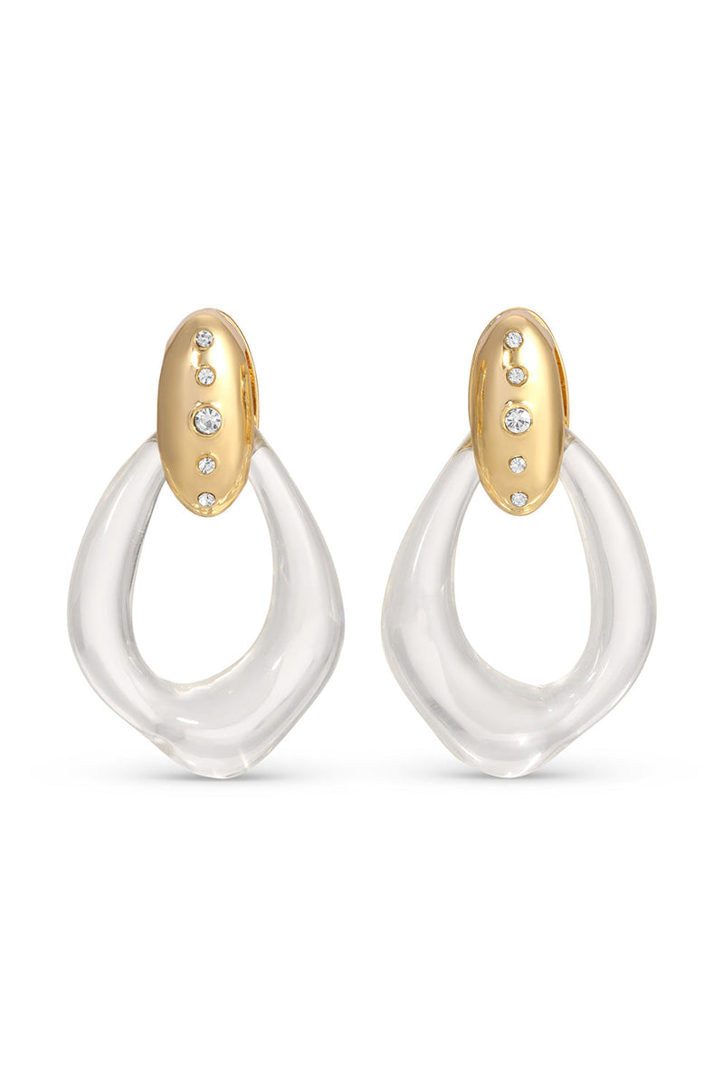 Adalee Clear Acrylic Earring Drop