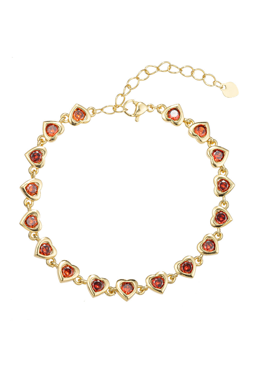 Nilo Red Heart Bracelet