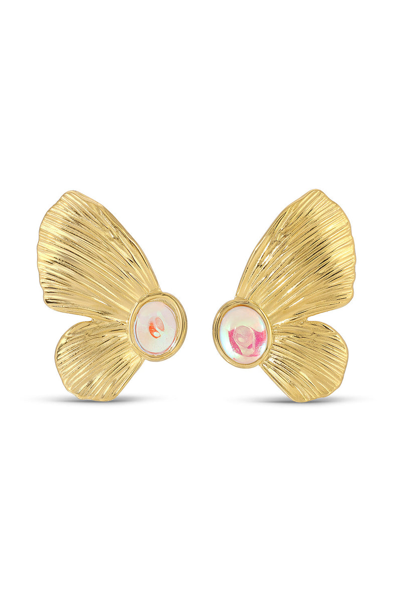 Isabella Butterfly Stud Drop Earrings