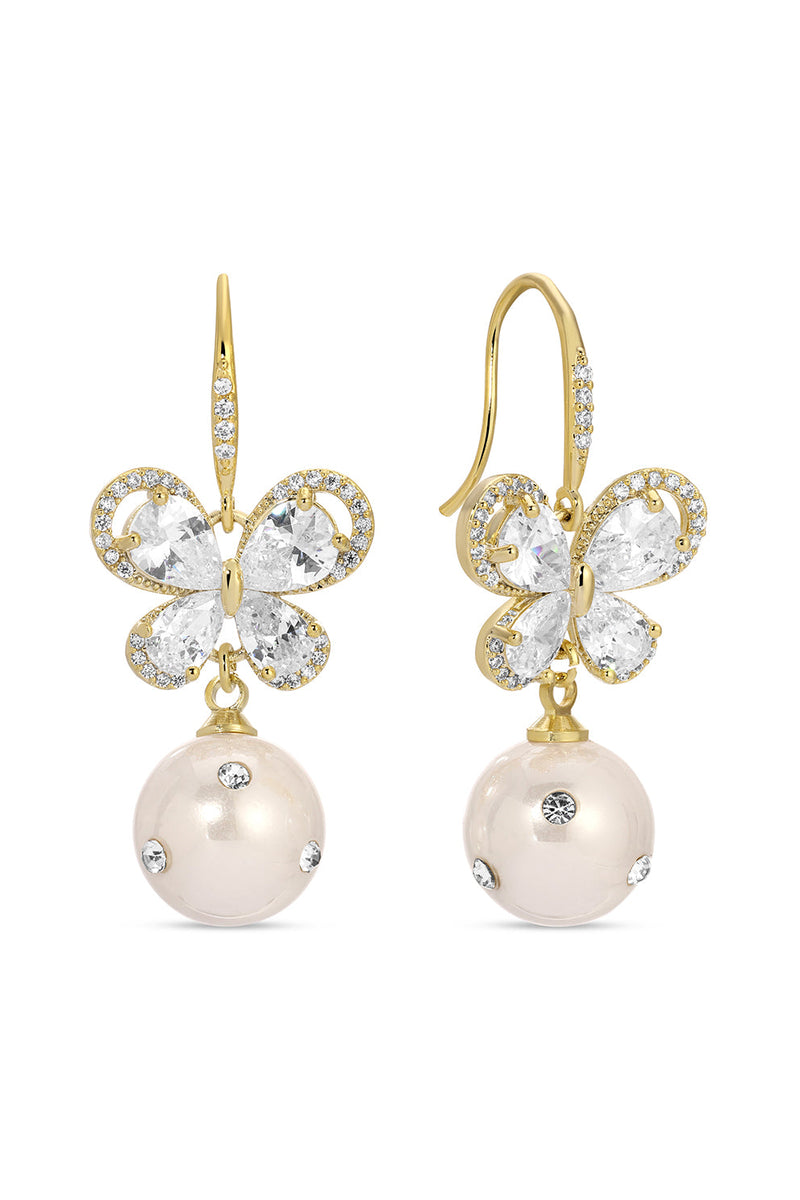 Jolie CZ Drop Earrings