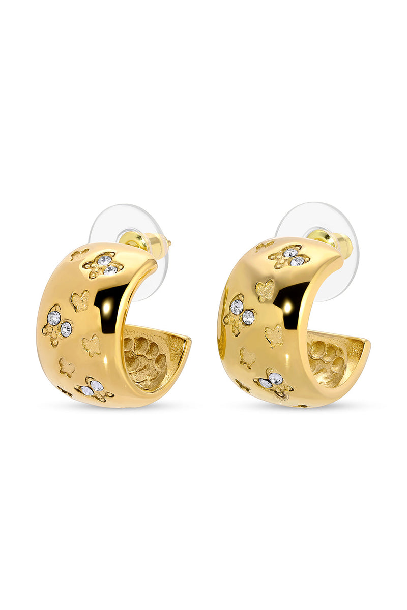 Isabelle Butterfly CZ Cuff Earrings