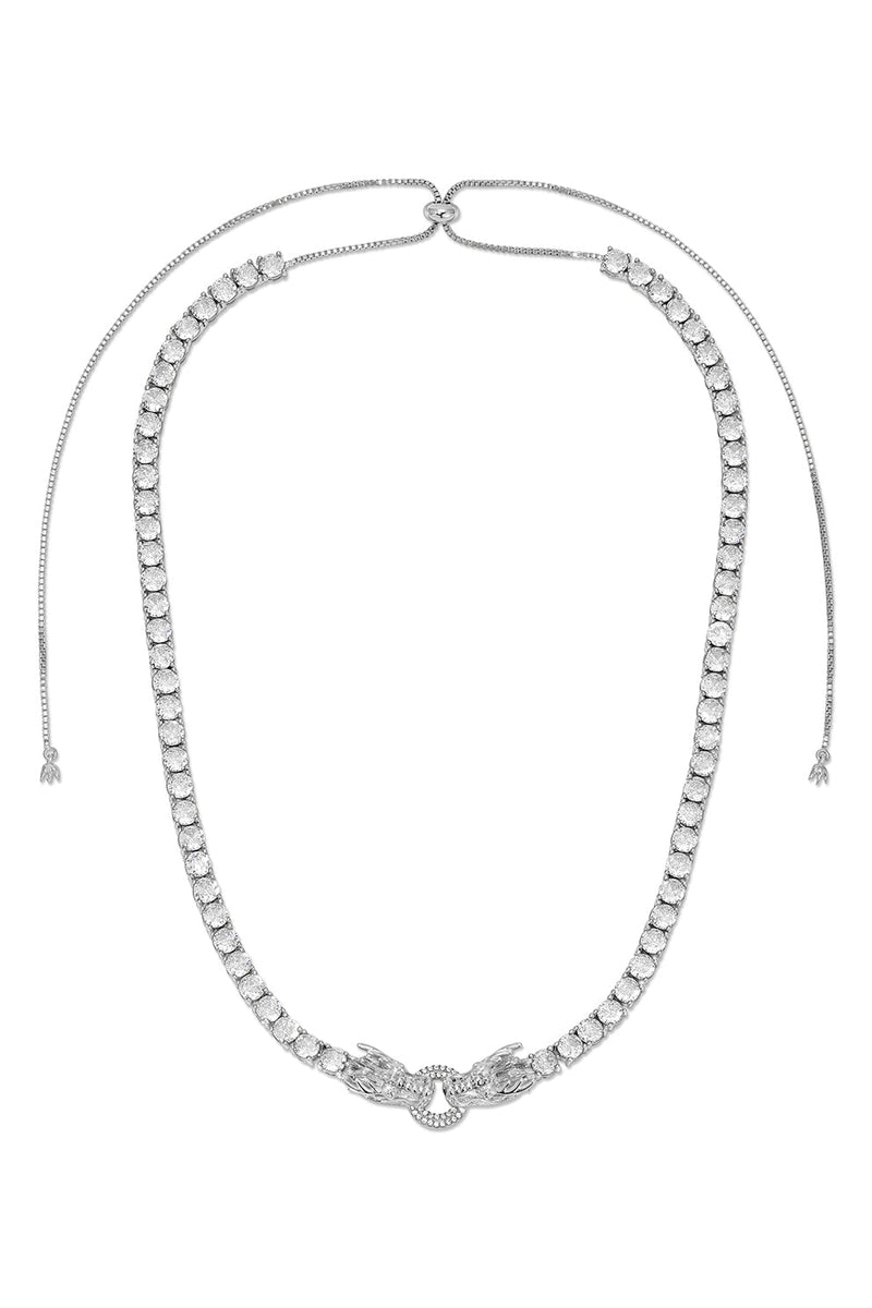 Andrew Tiger Tennis CZ Necklace