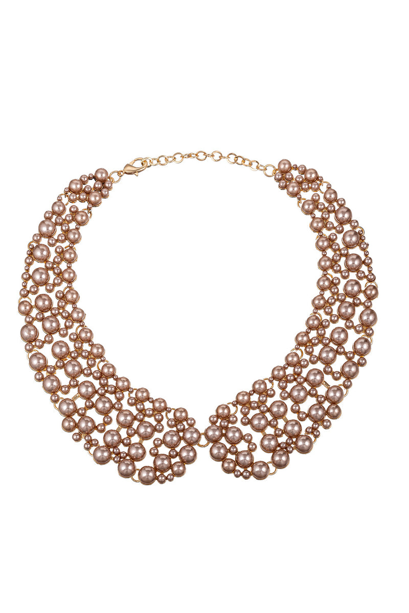 Diana Taupe Collar Necklace