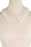 Pearly Collar Statement Necklace