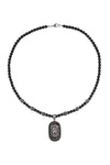 Lion Den Black Beaded Necklace