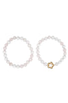 Fleur Rose Quartz 8MM Beaded Stretch Bracelet