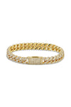 Catherine 18K Gold Plated CZ Cuban link Bracelet