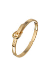 Nailah 14K Gold Plated Belt Cuff Bracelet