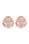 Willow Pink CZ Stud Earrings