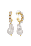 Anna 18K Gold Plated Drop Earrings