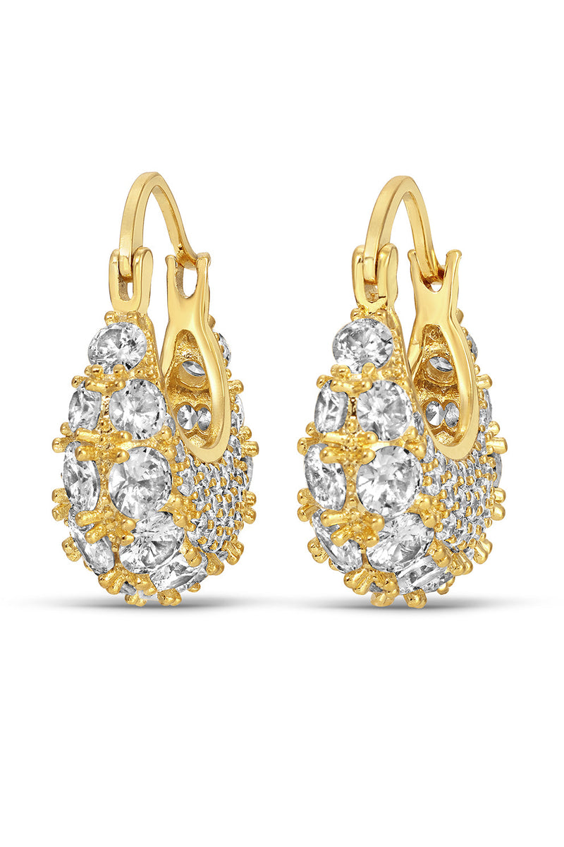 Ariel 18K Gold Plated CZ Earrings