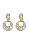 Sparkly CZ 18K Gold Plated Drop Earrings