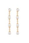 Lo Lo Linear Pearl Drop Earring