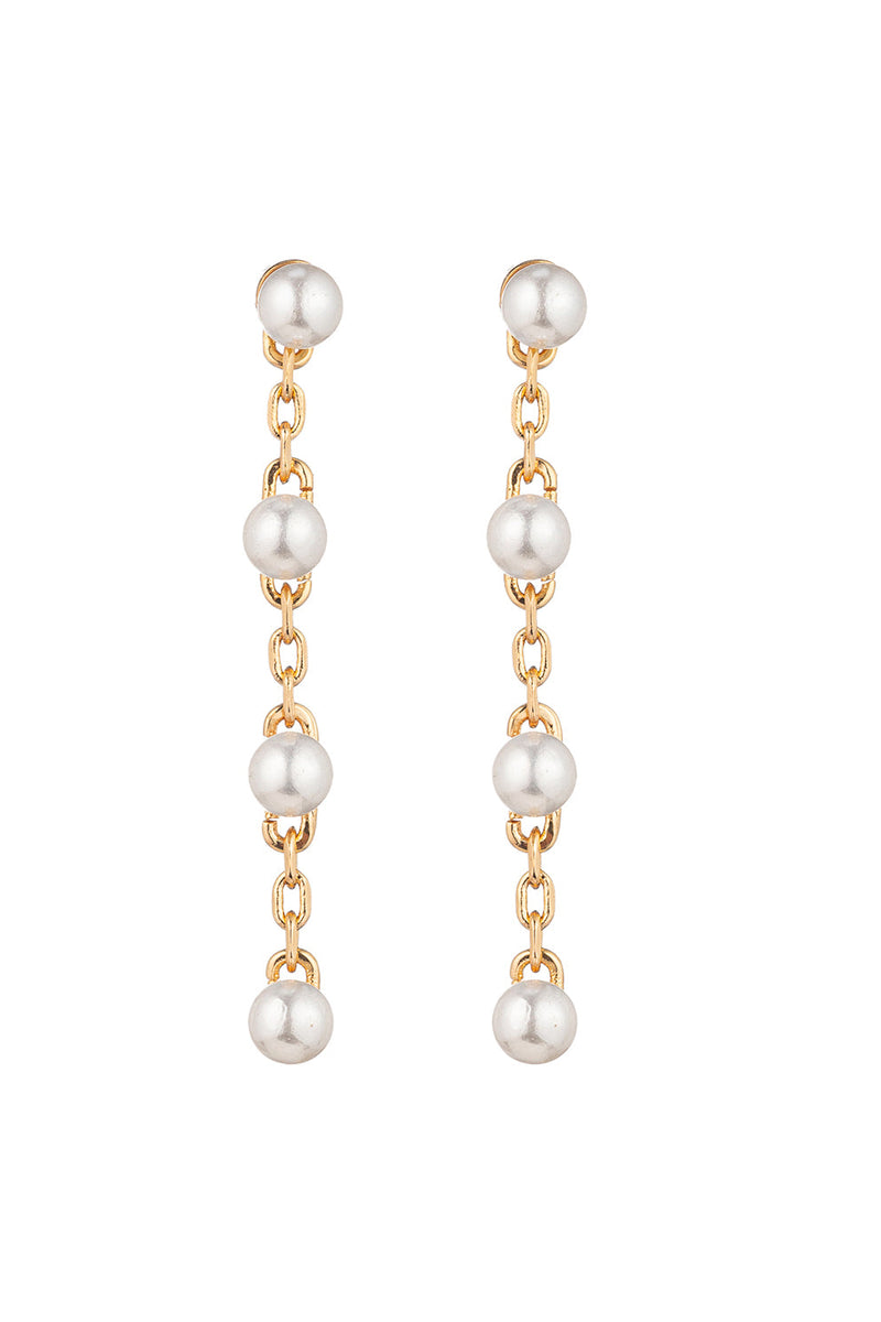 Lo Lo Linear Pearl Drop Earring