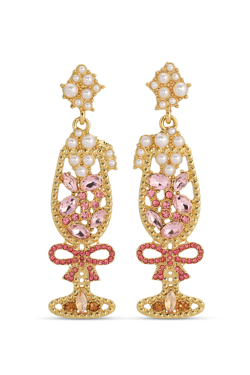 Pop Champagne Drop Earrings