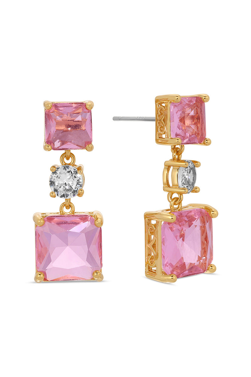 Ariana Pink Cubic Zirconia Earring