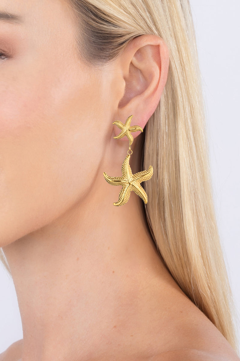 Aya Starfish Dangle Earrings