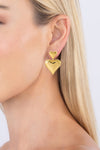 Akila Heart 14K Gold Plated Earrings