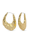 Dalia Hammered Drop Earrings