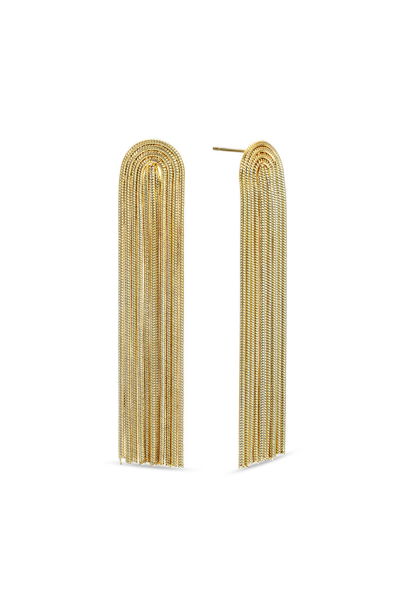 Felicity 14K Gold Plated Fringe Earrings