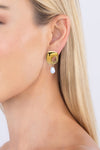 Gloria 14K Gold Plated Drop Earrings