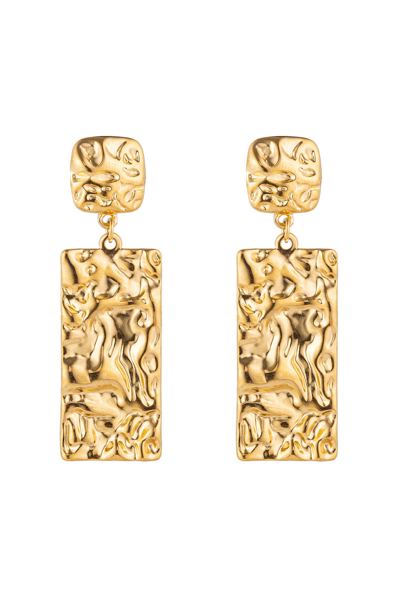 Rani Hammered Drop Earrings