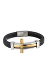 Matteo Cross 2-Tone Bracelet