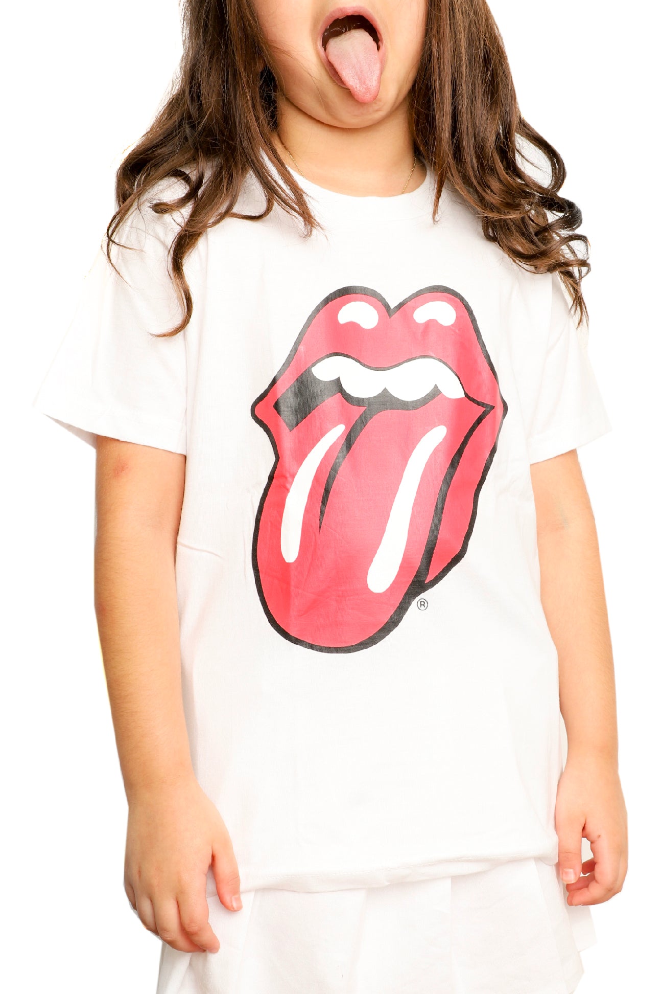 Kid\'s Rolling Stones Logo (Boys Eye White and T-Shirt – Angeles - Girls) Tongue - Los Candy