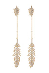 Feather Drop Earrings