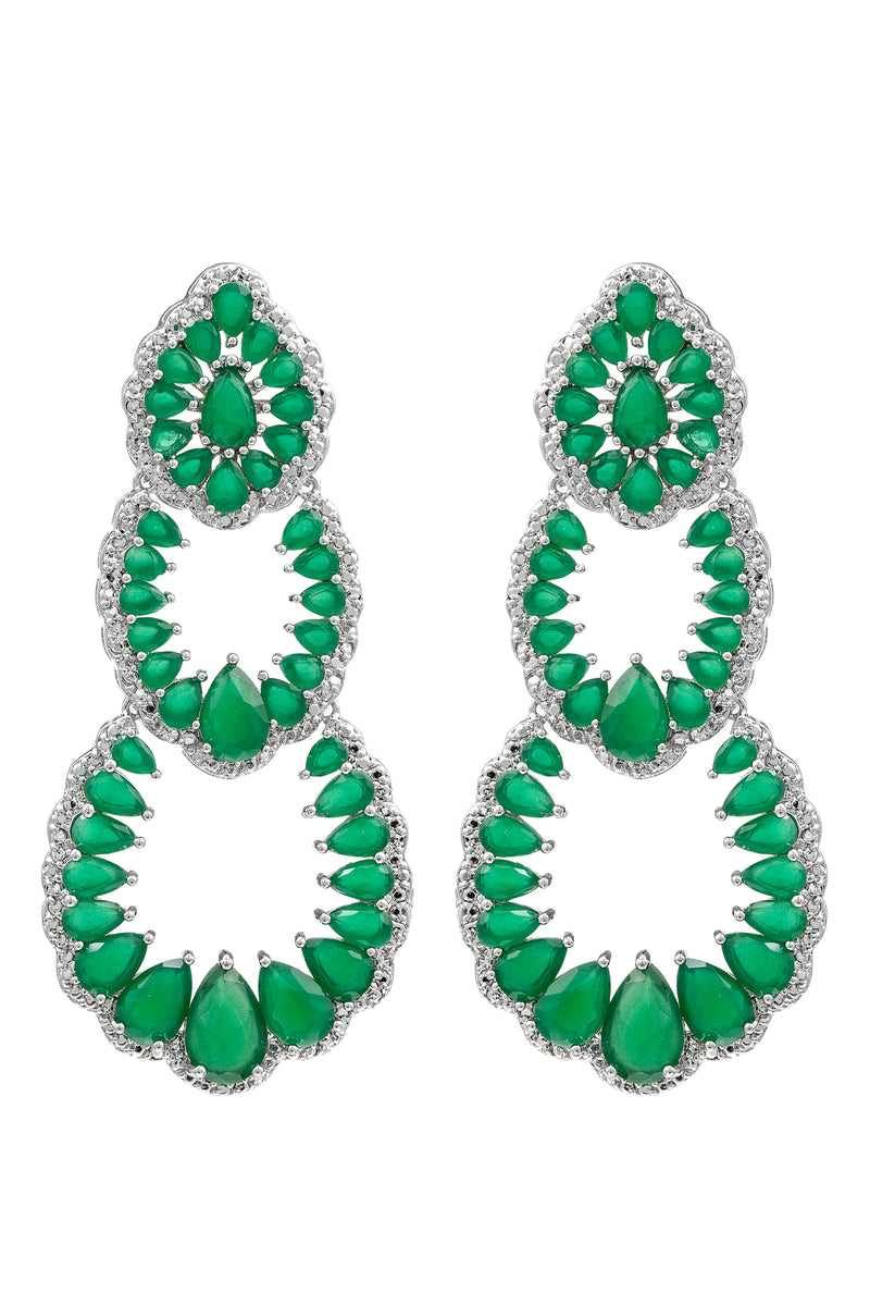 Candice Earrings - Green