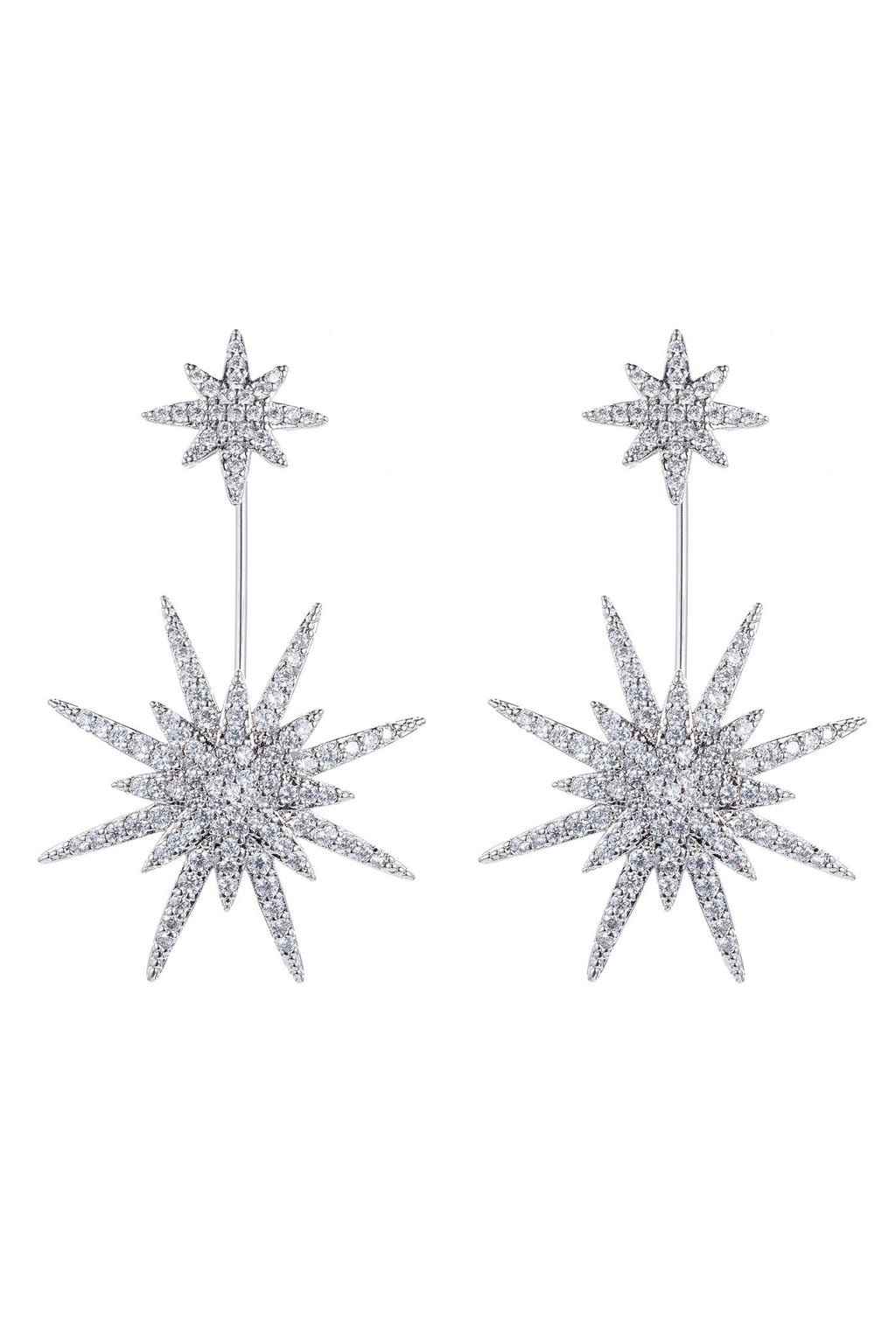 Women's Star & Moon CZ Crystal Drop Earrings – Eye Candy Los Angeles