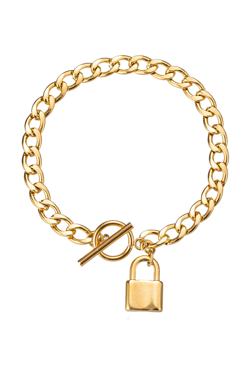 Buy University Trendz Stainless Steel Golden Heart Lock and Key Bracelet  Pendant Set for Couples Men and Women at Amazon.in